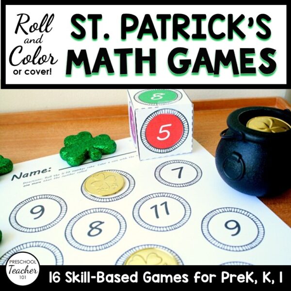 st. patrick's day math games cover