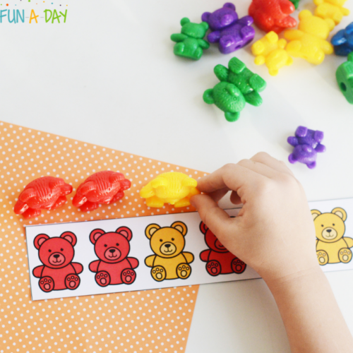 Patterns With Bears Math Free Printable Bear Patterns for Preschool - Fun-A-Day!