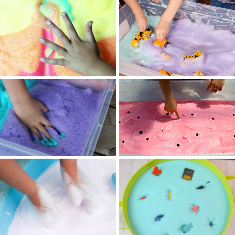 6 soap foam activities for preschool