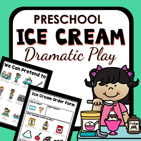 preschool ice cream dramatic play cover