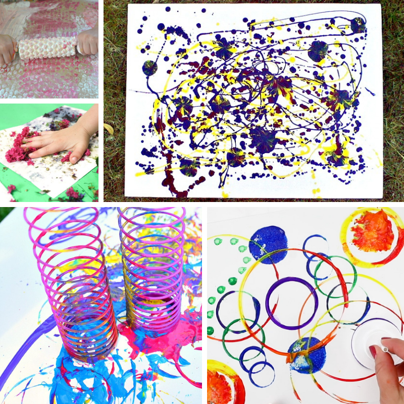 5 messy preschool art ideas