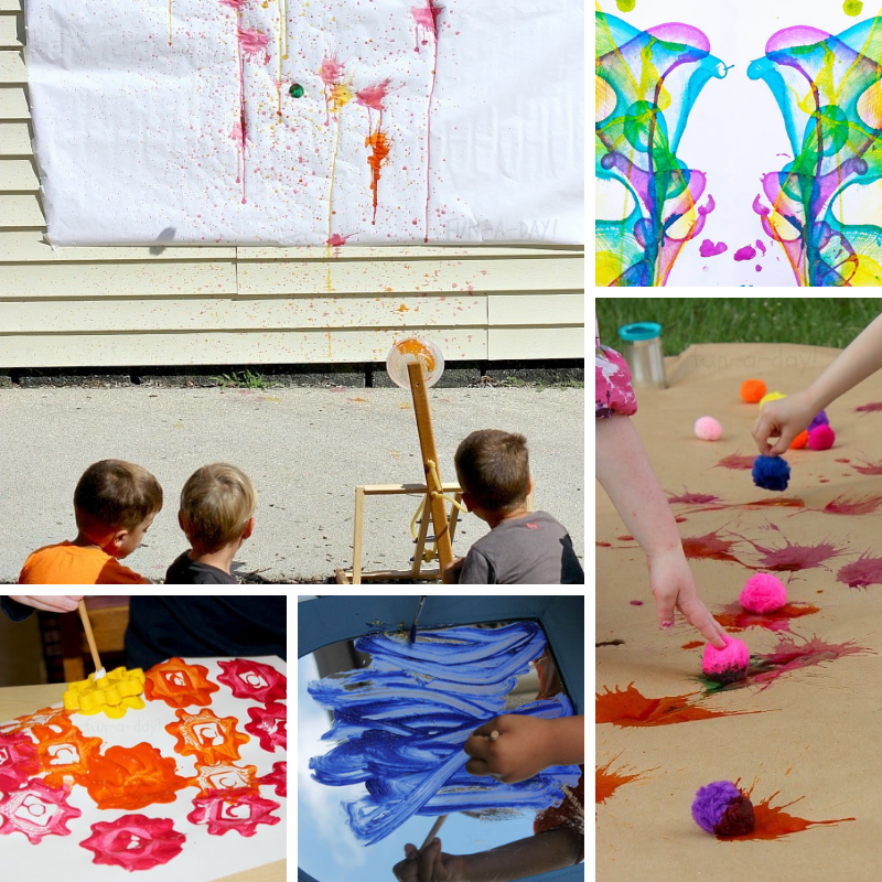 5 messy and colorful art ideas for kids