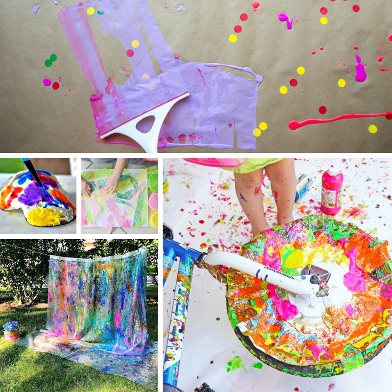 5 ideas for messy art with children
