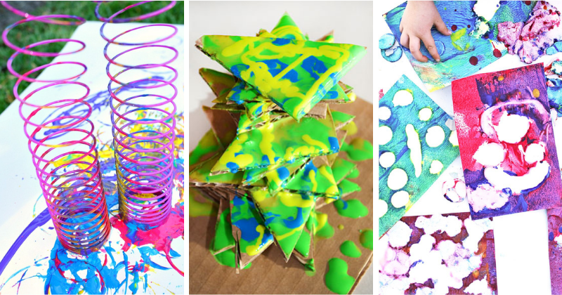 3 messy sensory art ideas for children
