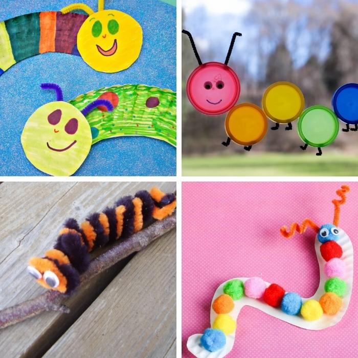 4 caterpillar crafts for kids