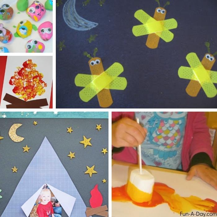 ideas for camping crafts for preschoolers