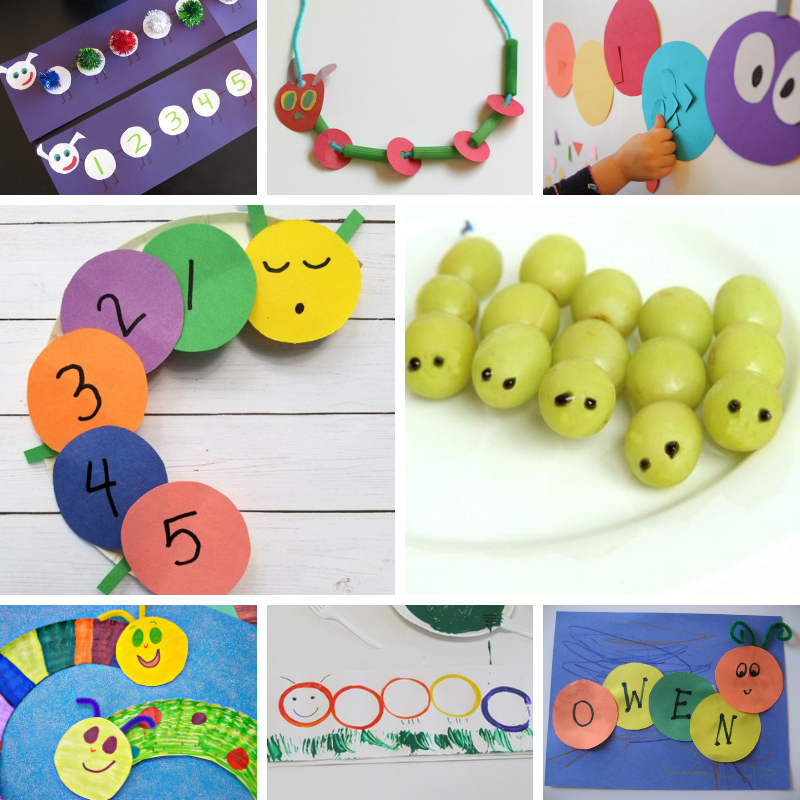 8 caterpillar activities for children to make