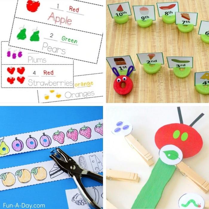 4 very hungry caterpillar math activities for kids