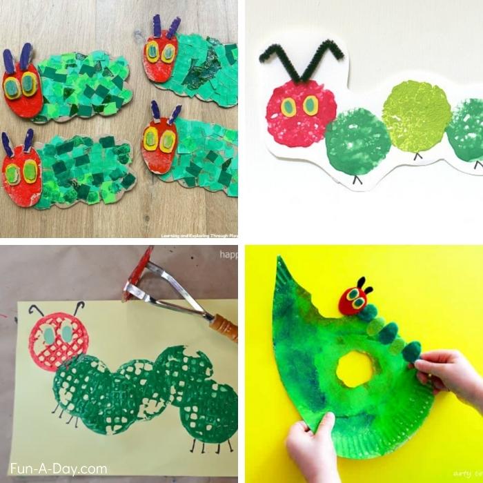 4 very hungry caterpillar crafts