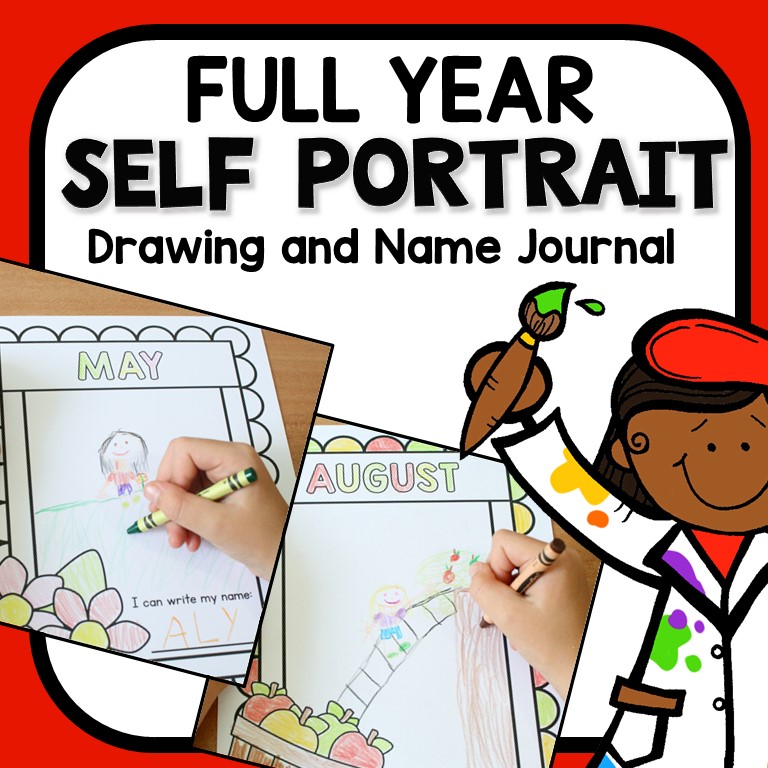 full year self portrait journal cover