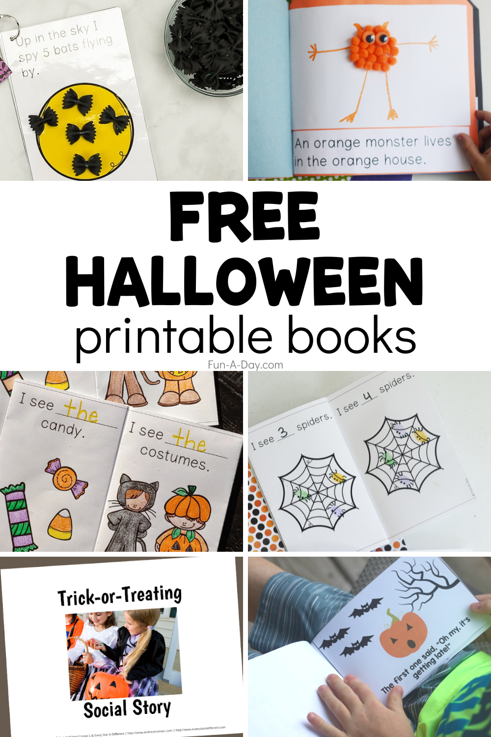 collection of emergent readers with text that reads free halloween printable books