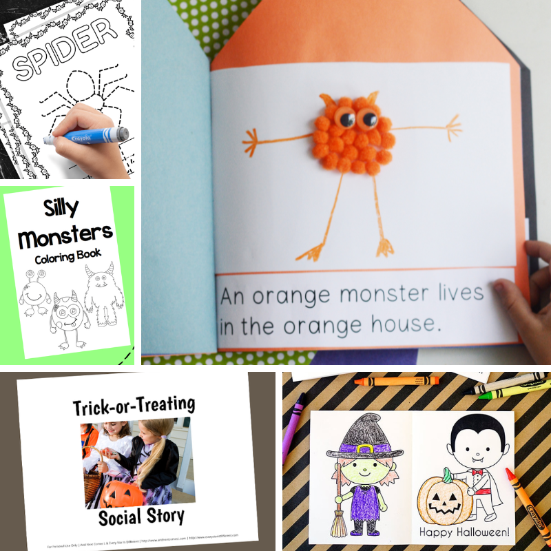coloring books and other halloween printables for kids