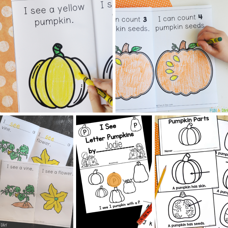 5 pumpkin printable books for fall and halloween