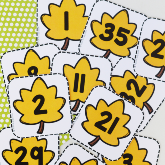 Leaf Calendar Numbers Free Printable - Fun-A-Day!
