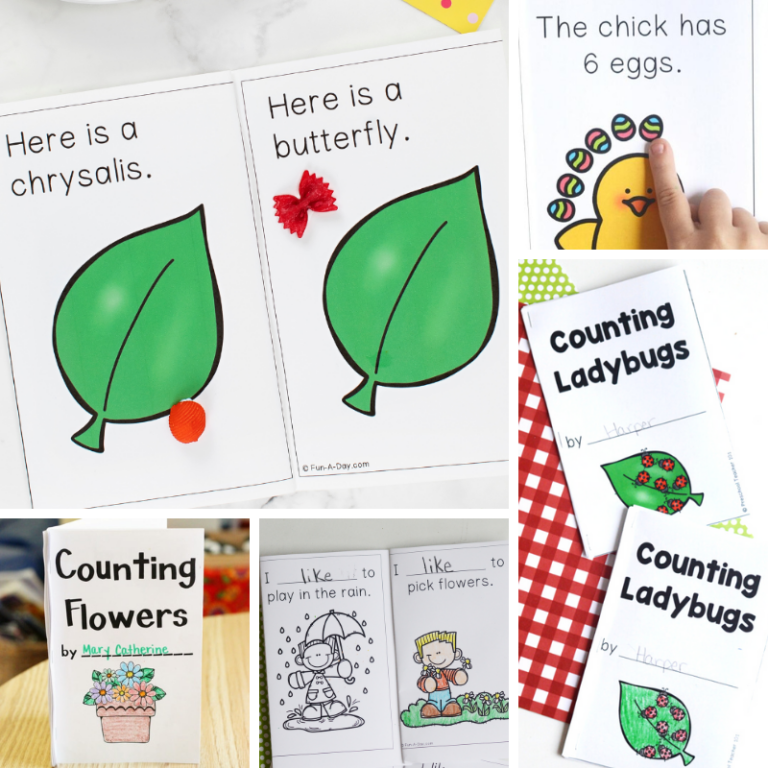 Printable Books for Preschool and Kindergarten