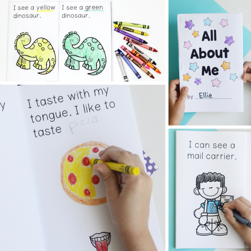 4 free printable books for preschoolers