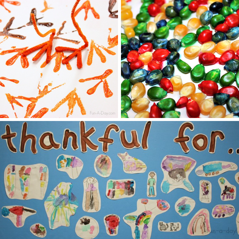 3 thanksgiving art projects