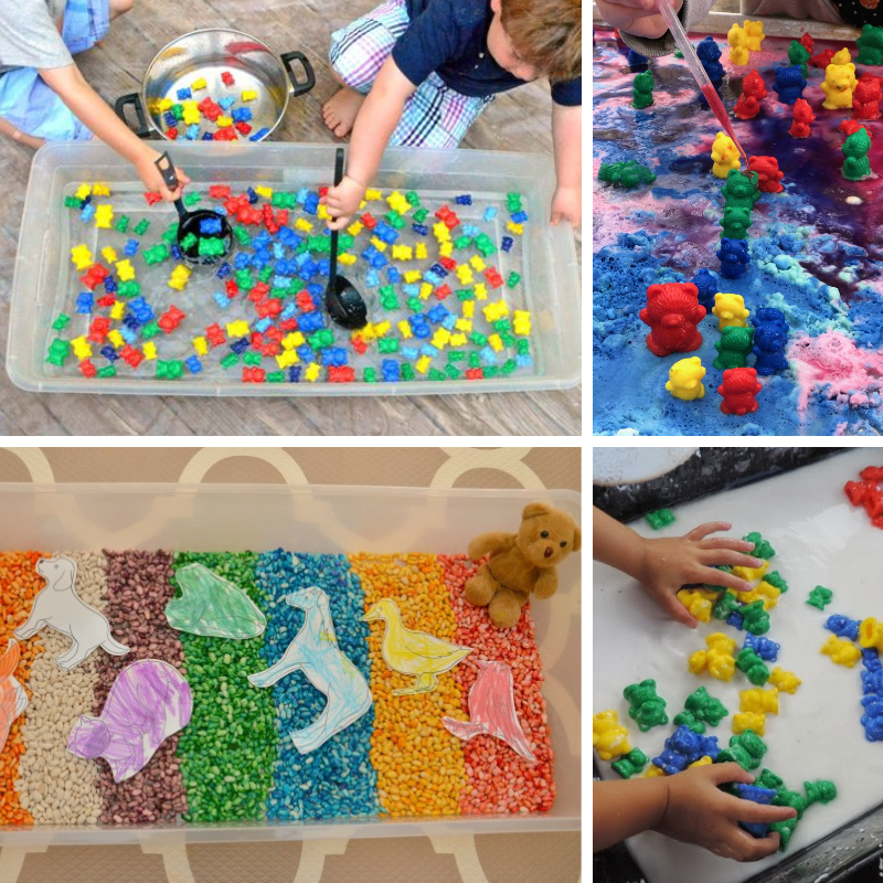 4 bear messy play ideas for kids