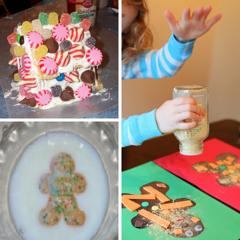 3 gingerbread man messy play activities