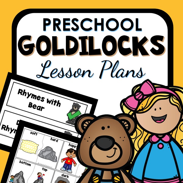 goldilocks lesson plans product cover