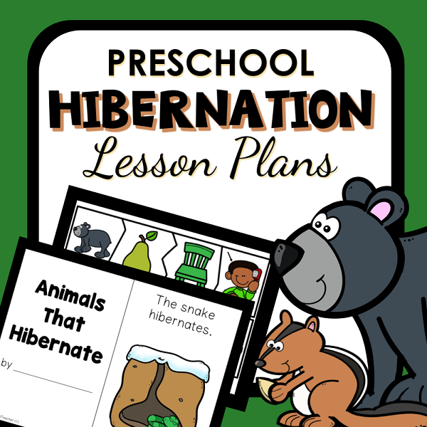 hibernation lesson plans product cover