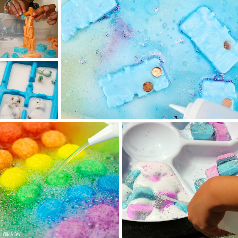 5 messy play ideas with ice