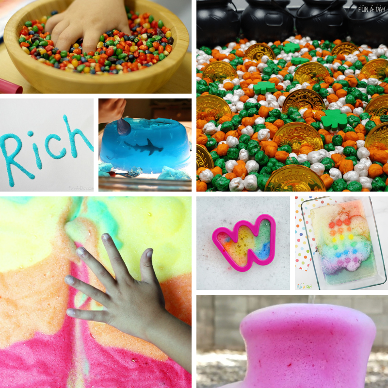 8 messy play activities and materials