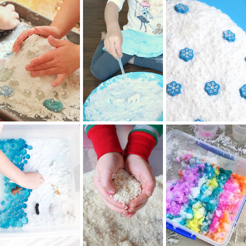 6 snow-themed messy play ideas for kids