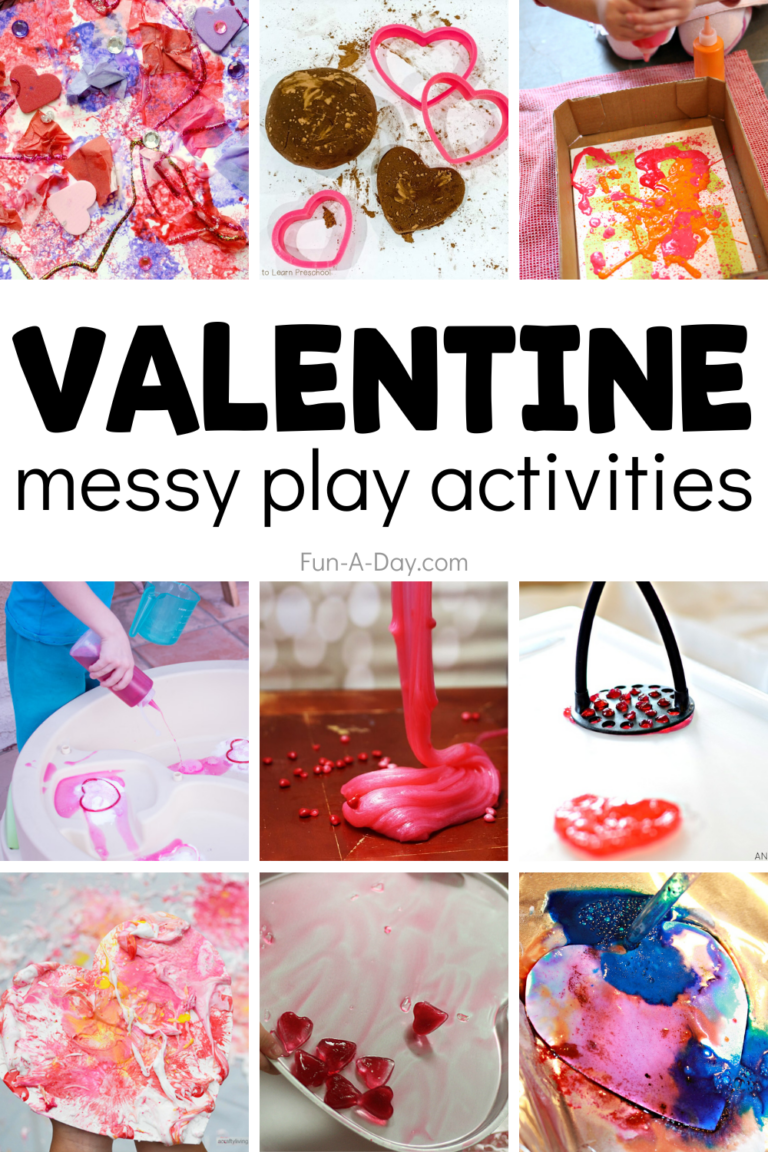 20+ Valentine's Day Messy Play Ideas - Fun-A-Day!