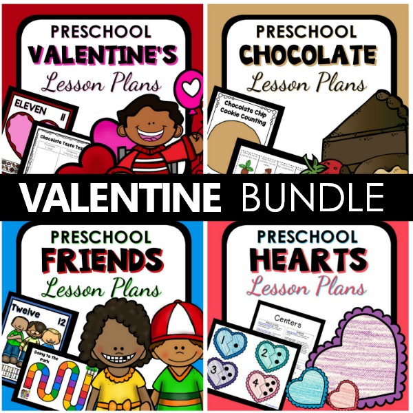 valentine's day lesson plans bundle cover