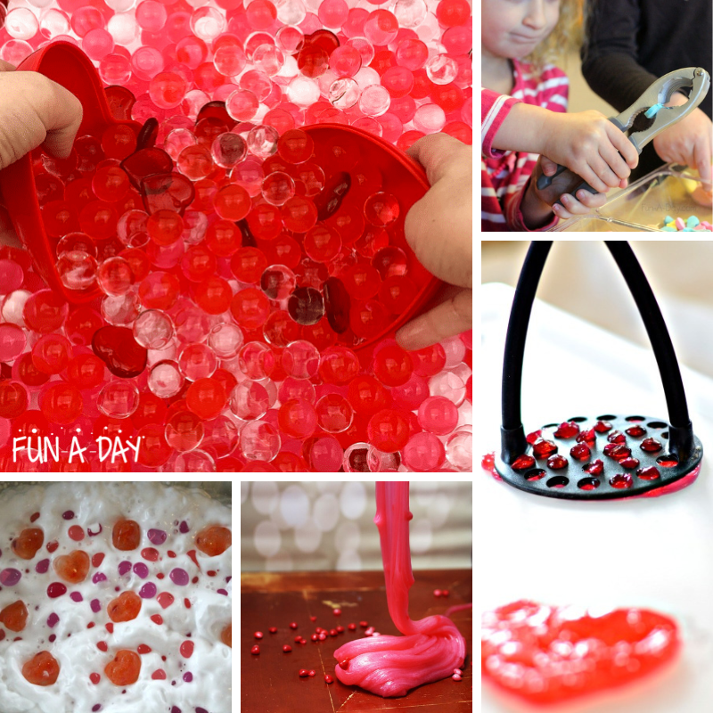 6 messy sensory play valentine ideas