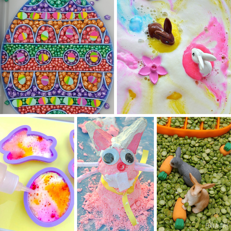 5 science and sensory easter messy play activities