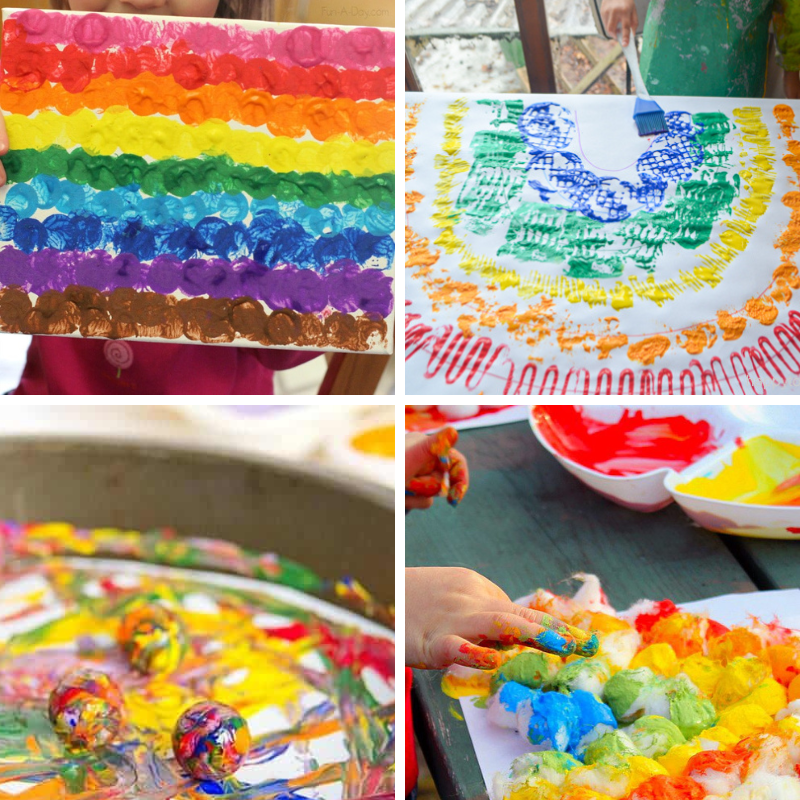 4 creative rainbow messy play ideas for kids