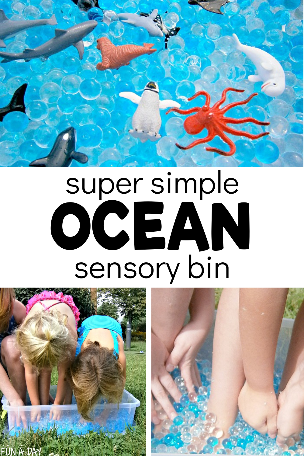 Ocean Sensory Bottles - Happy Toddler Playtime