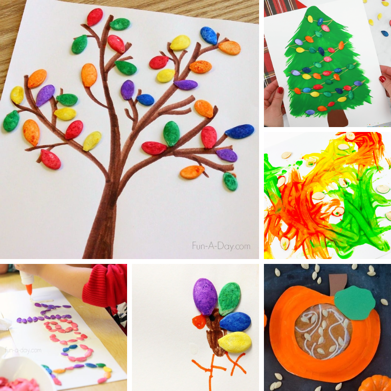 6 pumpkin seed art activities for kids