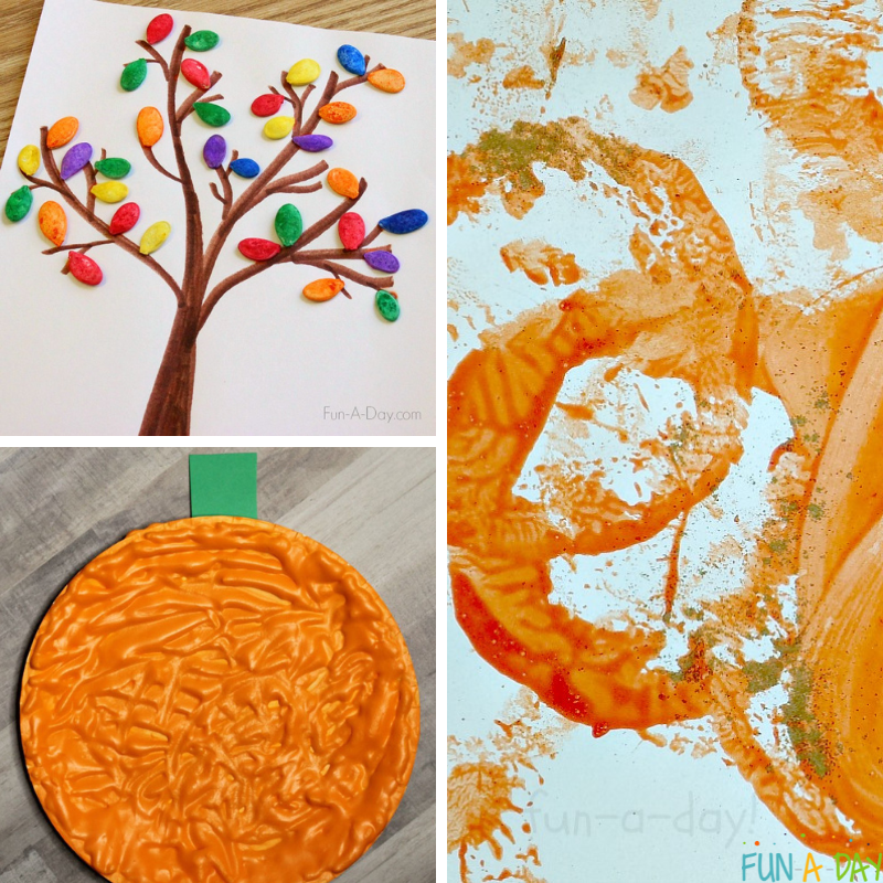3 pumpkin art activities for kids