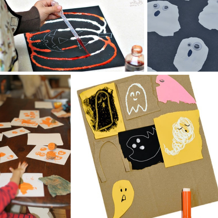 4 preschool Halloween art projects