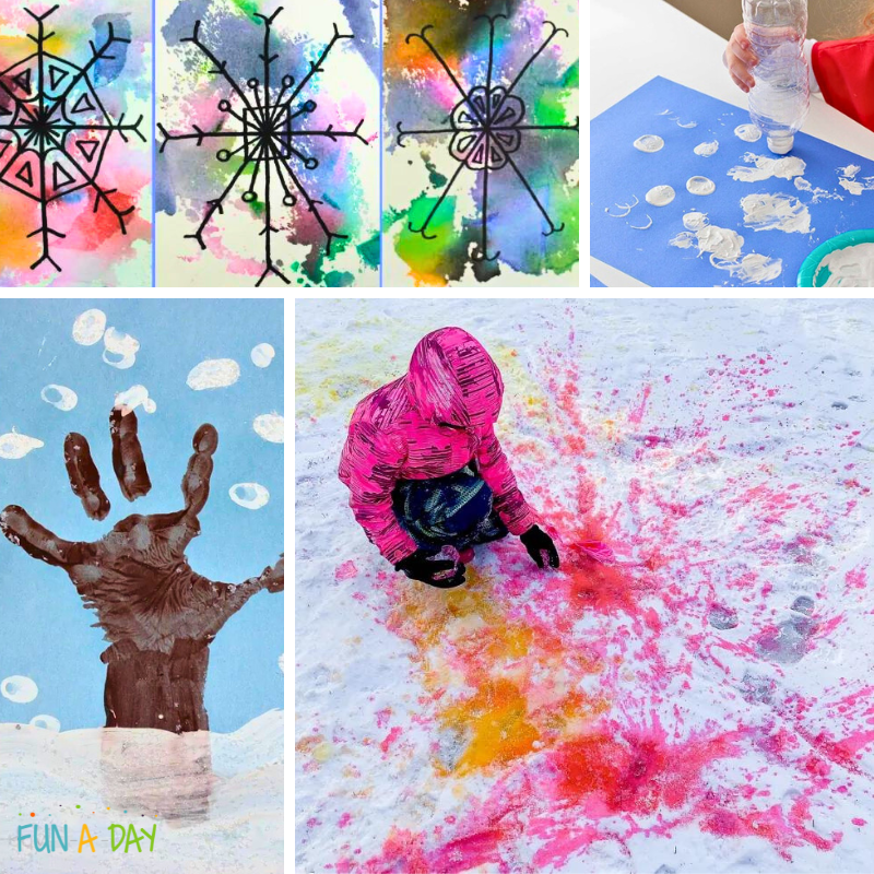 4 winter art project ideas for kids