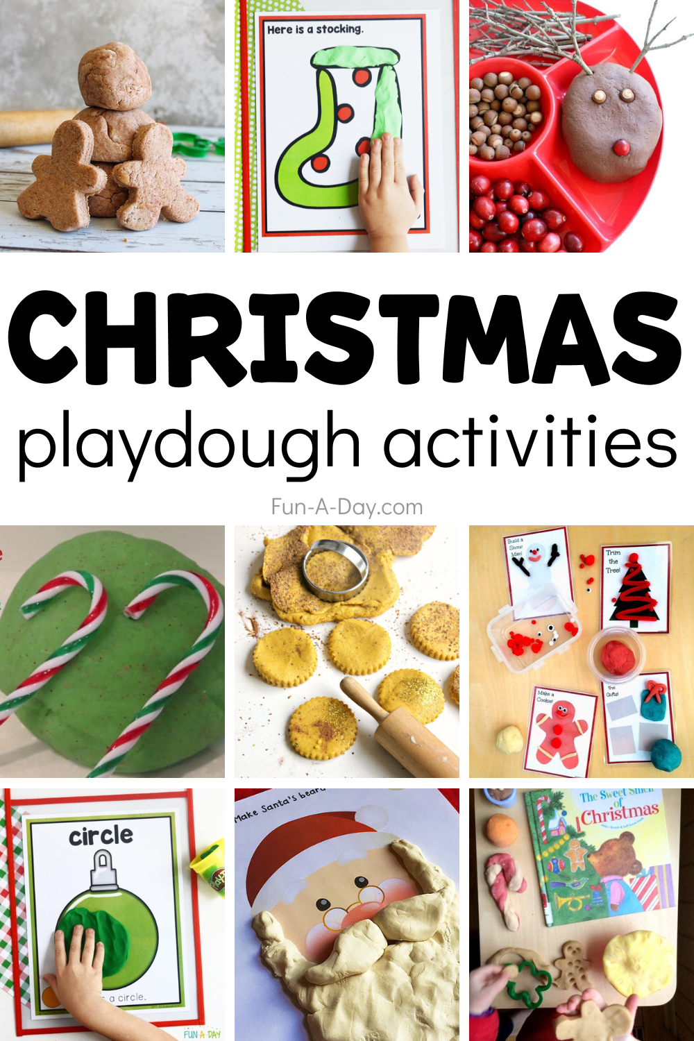 Christmas Playdough: Scented Candy Cane Play Dough Recipe