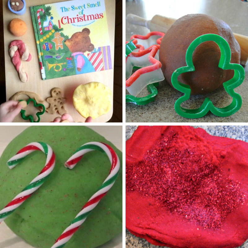 4 christmas playdough activities for preschoolers