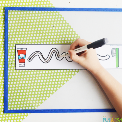 Dental Cutting Strips Free Printable - Fun-A-Day!