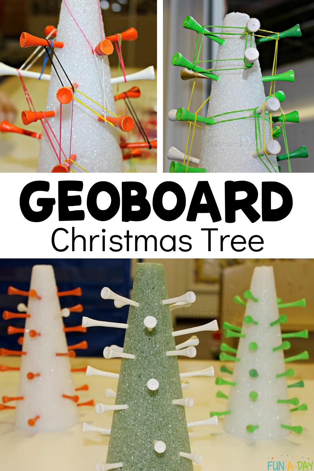Easy DIY Geoboard Christmas Tree - Fun-A-Day!
