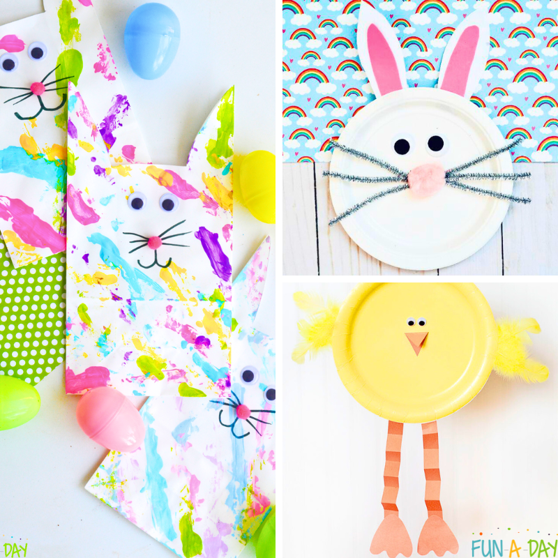 Three Easter craft ideas.