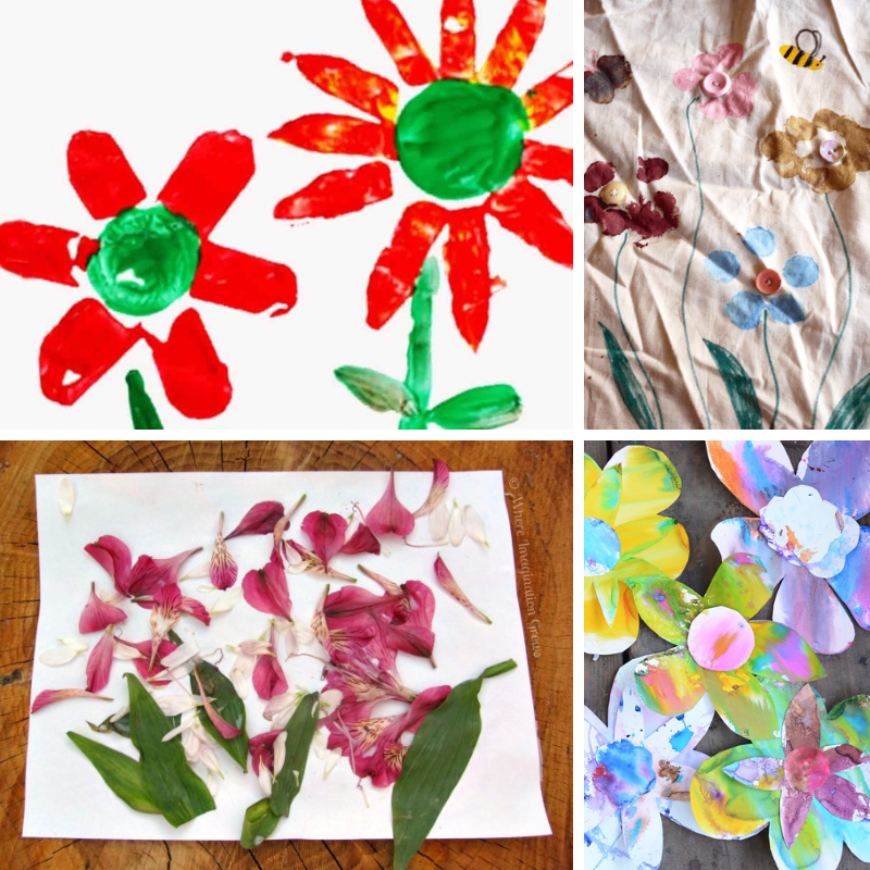 4 flower art projects