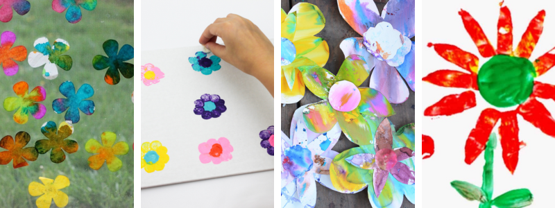4 colorful flower art projects for preschoolers