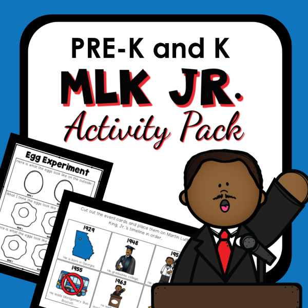 martin luther king, jr activity pack resource cover