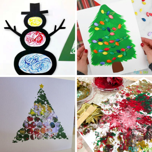 10 Christmas Art Projects For Kids Fun A Day 10 Christmas Art Projects For Kids Fun A Day